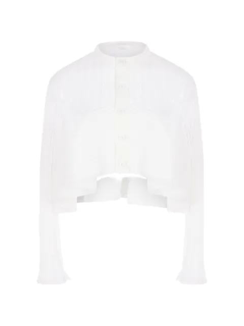 ribbed-knit cropped shirt by CFCL