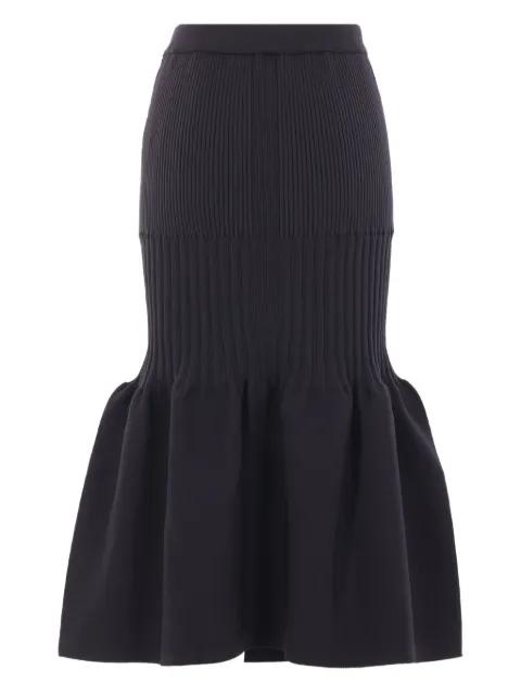 ribbed peplum skirt by CFCL