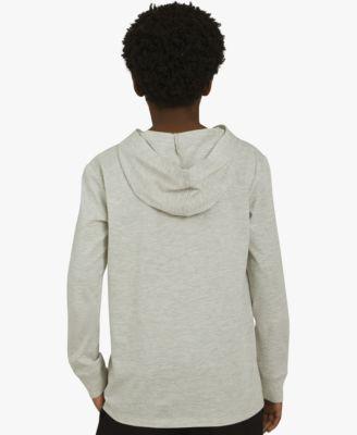 Big Boys Signature Logo Long-Sleeve Hooded T-Shirt by CHAMPION Big Boys Signature Logo Long-Sleeve Hooded T-Shirt by CHAMPION