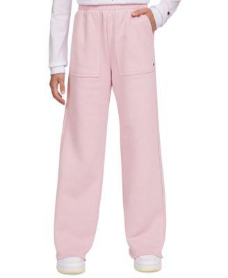 Big Girls Wide-Leg Fleece Sweatpants by CHAMPION