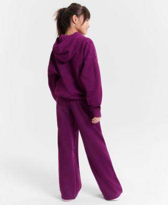 Big Girls Wide-Leg Fleece Sweatpants by CHAMPION