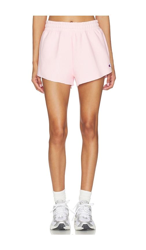 Champion Reverse Weave Swing Short in Rose by CHAMPION