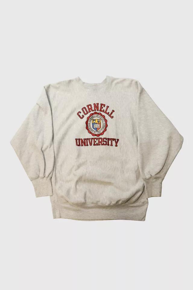 Vintage 80s Champion Reverse Weave Cornell University Crewneck Sweatshirt by CHAMPION