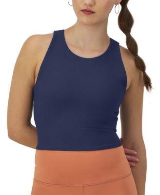 Women's Ribbed Soft Touch Racerback Crop Top by CHAMPION