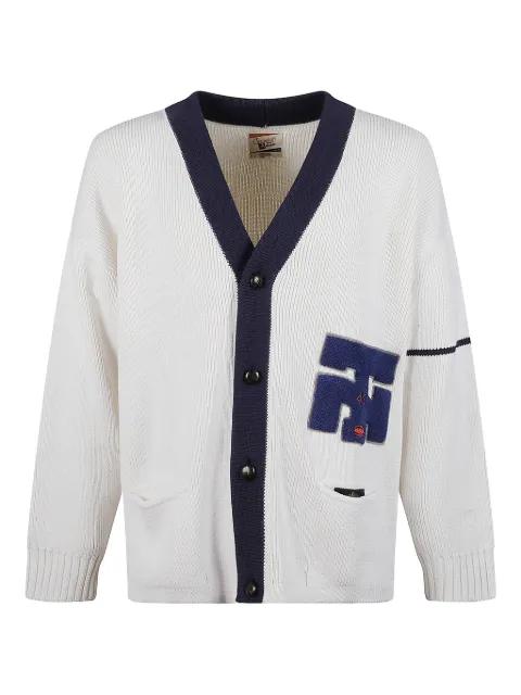 appliqué wool-blend cardigan by CHAMPION