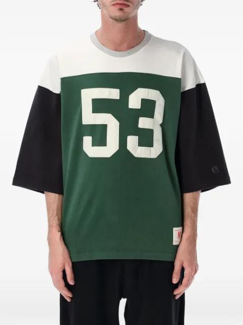 colorblock number-patch T-shirt by CHAMPION