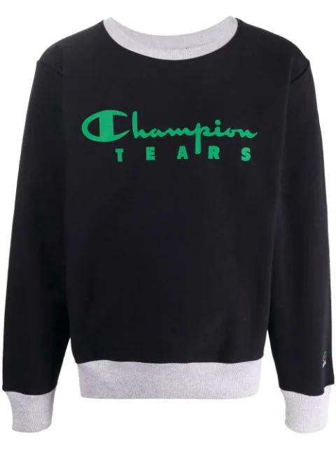 logo print sweatshirt by CHAMPION