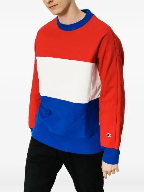 quilted-detail sweater by CHAMPION