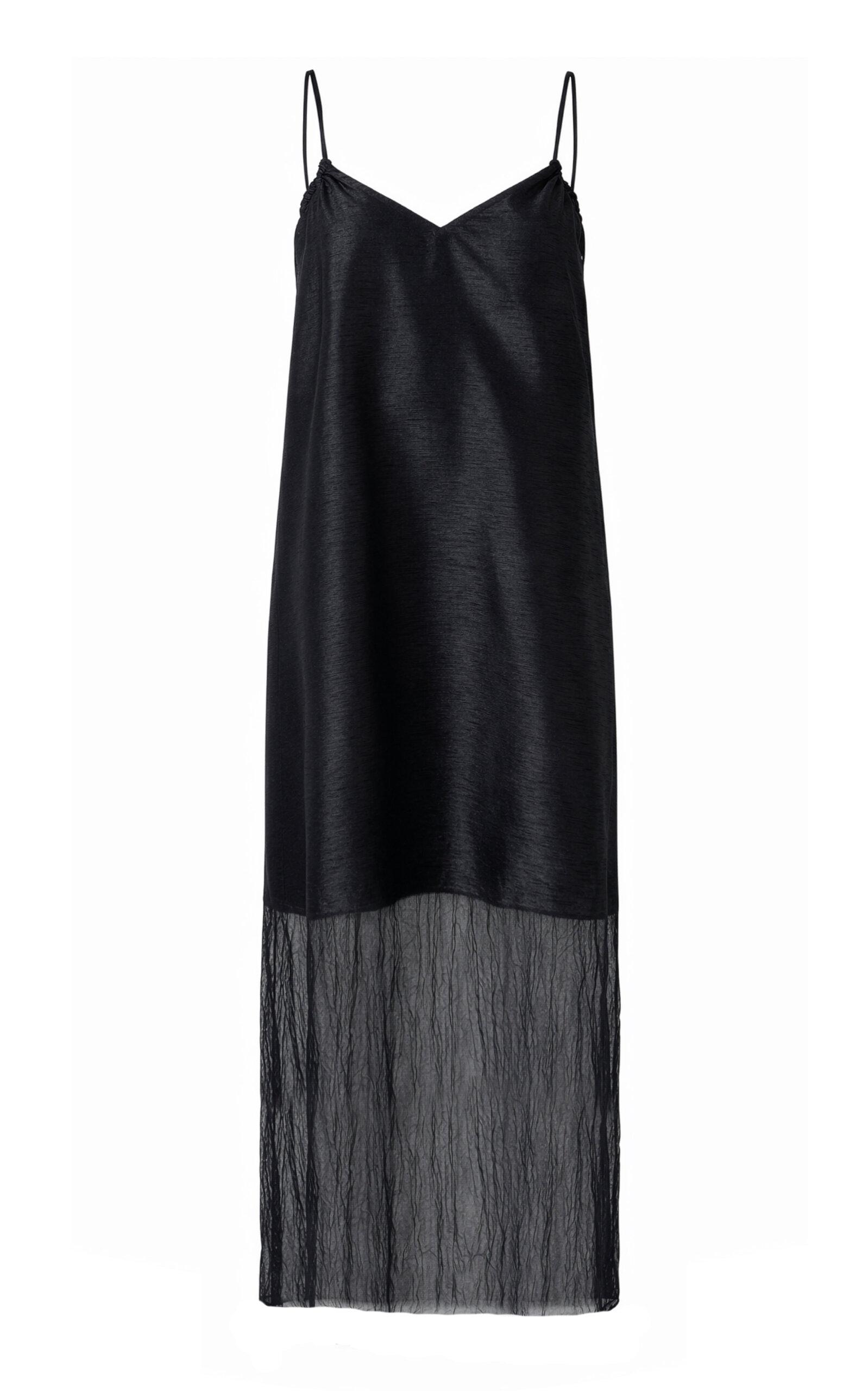 Chan Luu Techno Dupion Panel Midi Dress - Moda Operandi by CHAN LUU