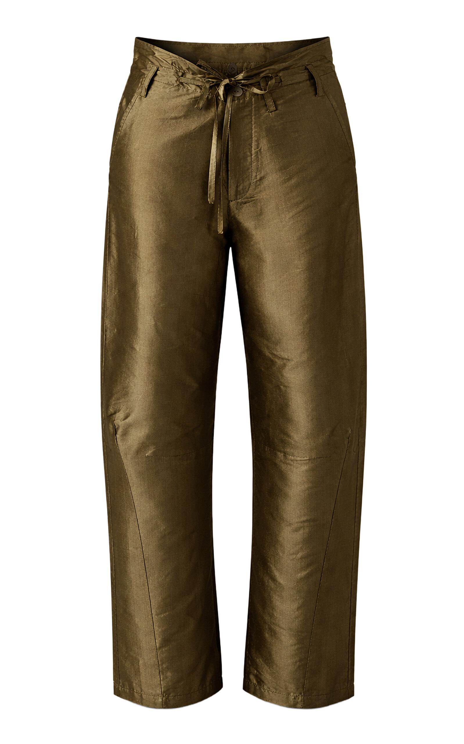 Chan Luu Techno Taffeta Barrel Pants - Moda Operandi by CHAN LUU