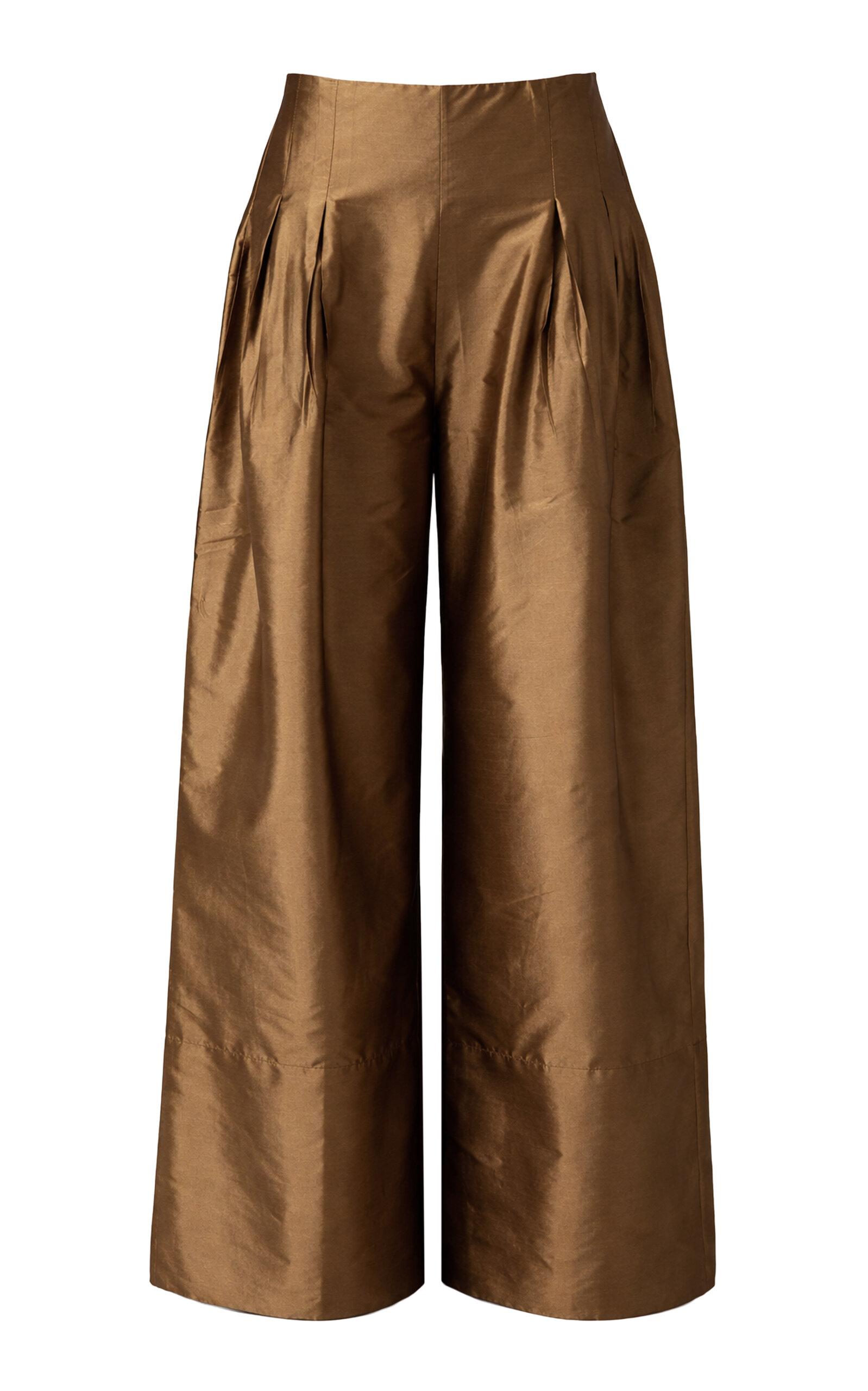Chan Luu Techno Taffeta Ultra Wide-Leg Trousers - Moda Operandi by CHAN LUU