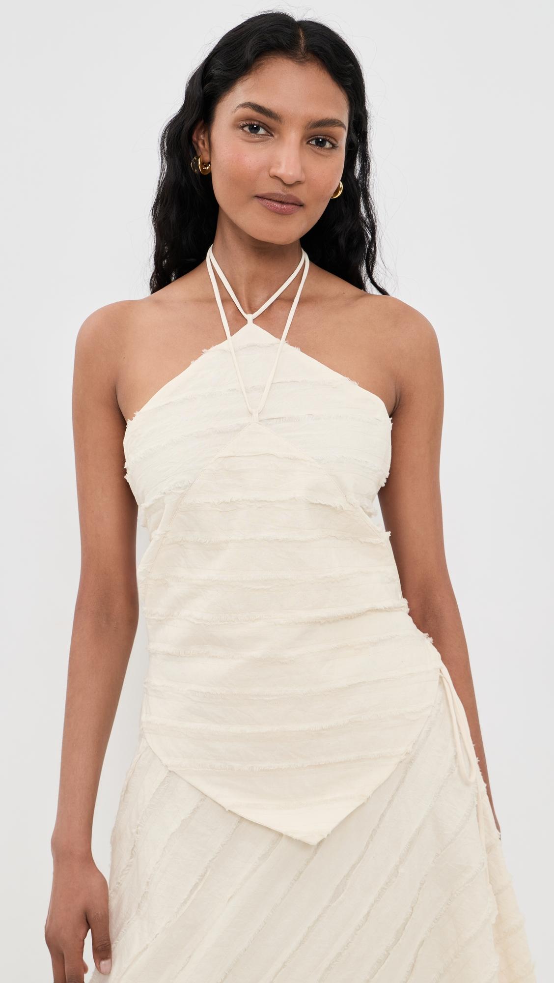 Cotton Strip Halter Top by CHAN LUU