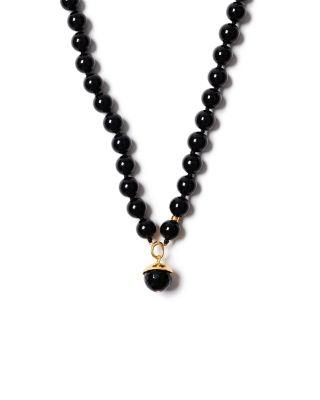 Gemstone Beaded Pendant Necklace by CHAN LUU