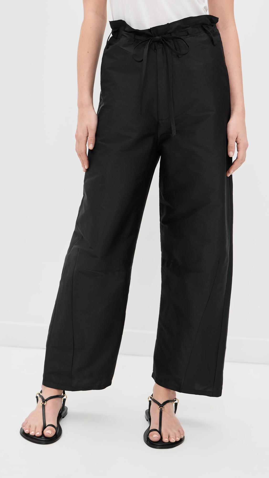 Techno Taffeta Barrel Pants by CHAN LUU
