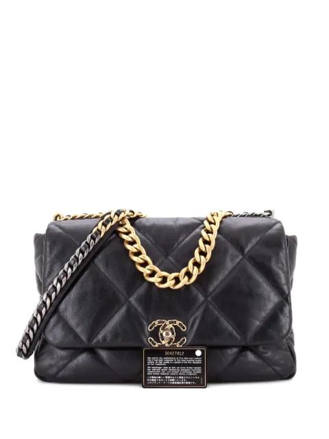 19 Flap Bag Quilted Leather Maxi crossbody bag by CHANEL 