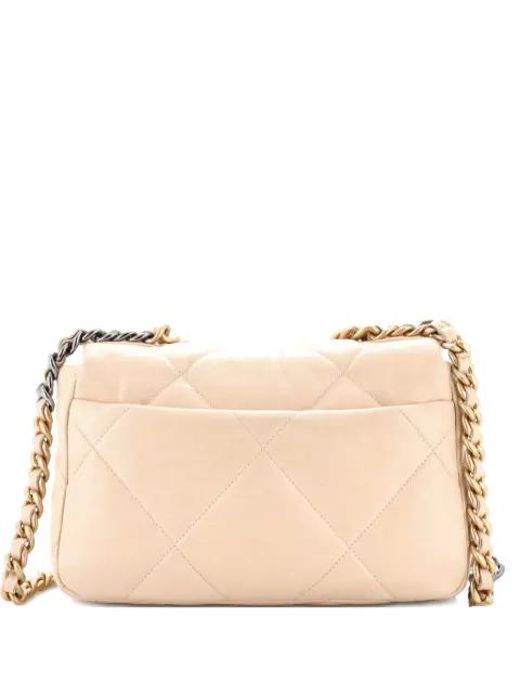 19 Flap Bag Quilted Leather Medium crossbody bag by CHANEL 