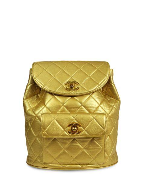 1985-1990 Duma diamond-quilted backpack by CHANEL 