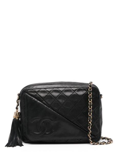 1989-1991 Interlocking CC camera bag by CHANEL 