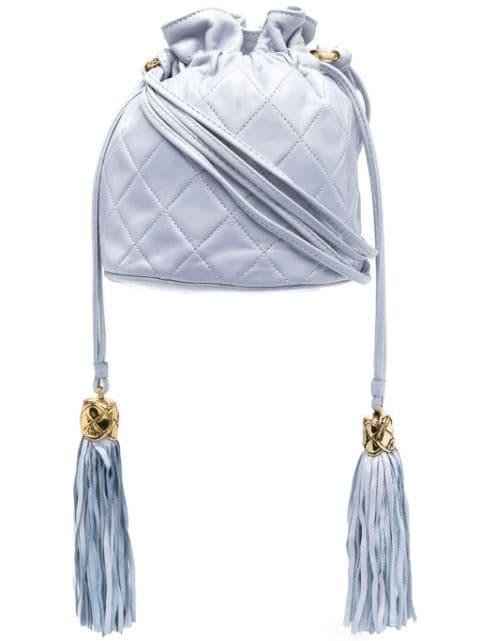 1989 diamond-quilted bucket bag by CHANEL 