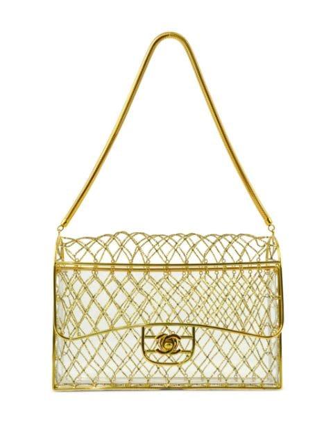 1990-2000s Cage beaded shoulder bag by CHANEL 
