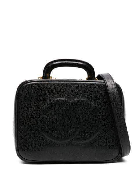 1990s leather makeup bag by CHANEL 