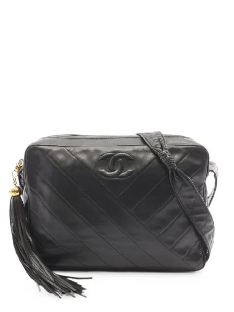 1991-1994 Bias stitch tassel shoulder bag by CHANEL 