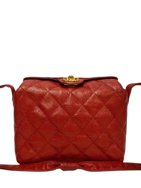 1991-1994 CC Quilted Caviar crossbody bag by CHANEL 