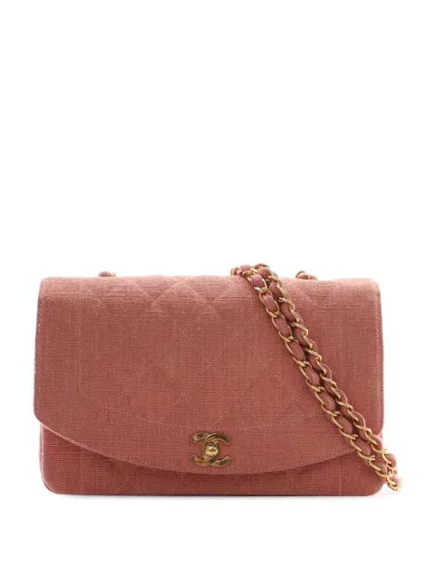 1991-1994 Medium Jersey Diana Flap crossbody bag by CHANEL 