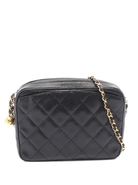 1991-1994 caviar leather shoulder bag by CHANEL 