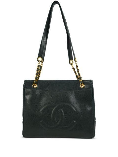 1992 leather tote bag by CHANEL