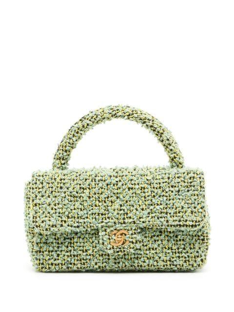 1992 tweed CC turn-lock bag by CHANEL 