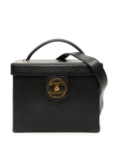 1994-1996 CC Caviar Vanity Box Case satchel by CHANEL 