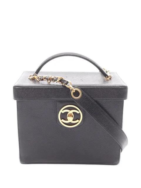 1994-1996 CC Caviar Vanity Box Case satchel by CHANEL 