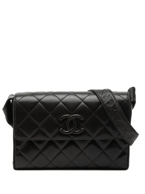 1994-1996 CC Quilted Lambskin Flap crossbody bag by CHANEL 