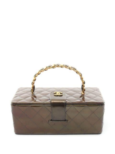 1994-1996 CC diamond-quilted vanity handbag by CHANEL 