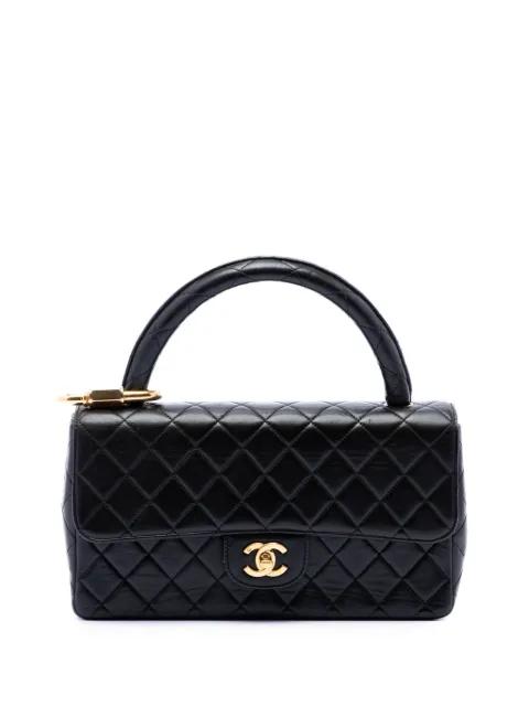 1994-1996 Medium Lambskin Kelly Parent Top Handle Bag handbag by CHANEL 