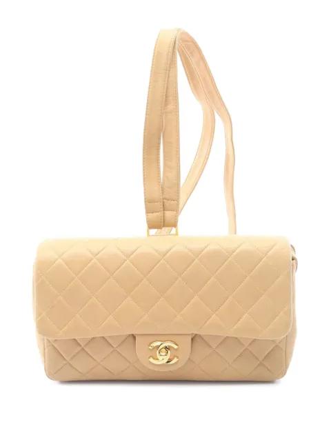1994-1996 Medium Quilted Lambskin Flap backpack by CHANEL 