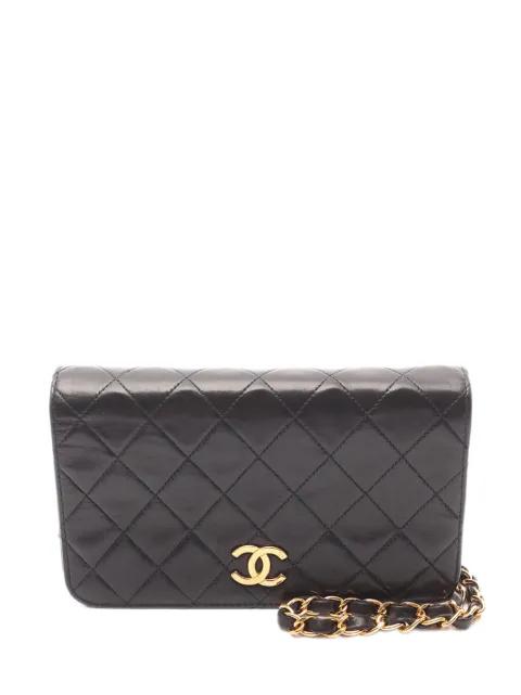 1994-1996 Mini CC Quilted Lambskin Full Flap crossbody bag by CHANEL 