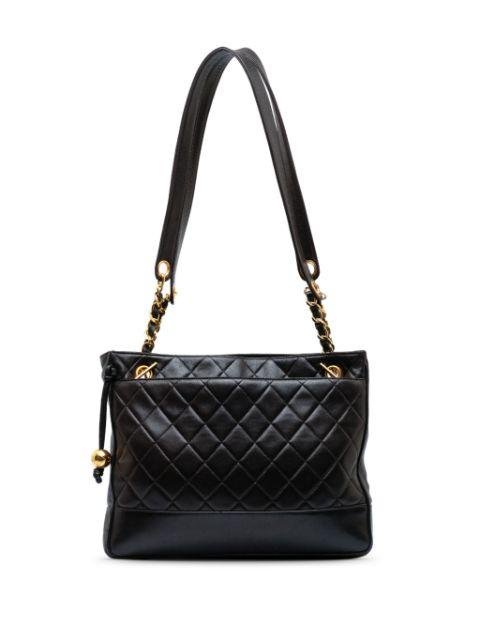 1994-1996 Quilted CC Lambskin shoulder bag by CHANEL