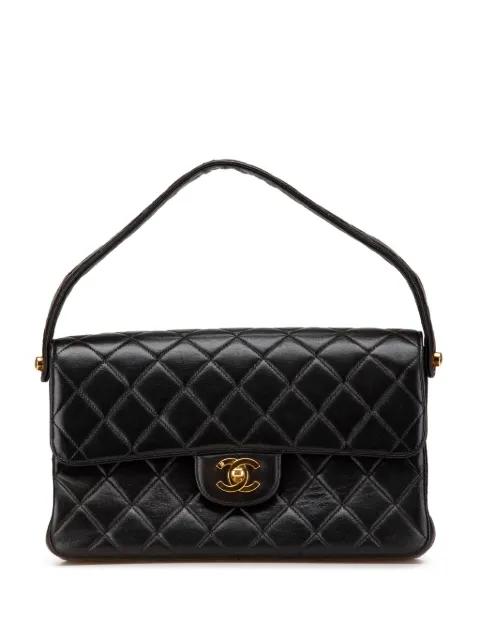 1994-1996 Quilted Lambskin Double Sided Flap handbag by CHANEL 1994-1996 Quilted Lambskin Double Sided Flap handbag by CHANEL