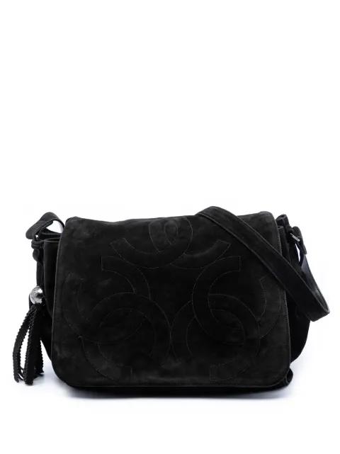1994-1996 Suede Triple CC crossbody bag by CHANEL 
