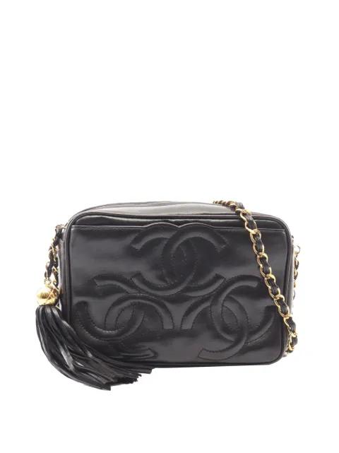1994-1996 Triple CC Lambskin Tassel Camera Bag crossbody bag by CHANEL 