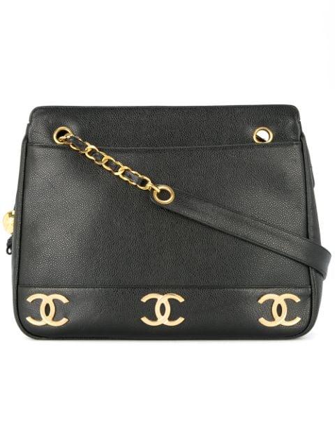1994-1996 interlocking CCs shoulder bag by CHANEL 