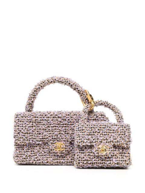1995-1996 tweed two-in-one handbag set by CHANEL 