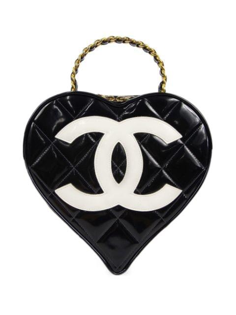 1995 CC-stitch heart vanity bag by CHANEL 