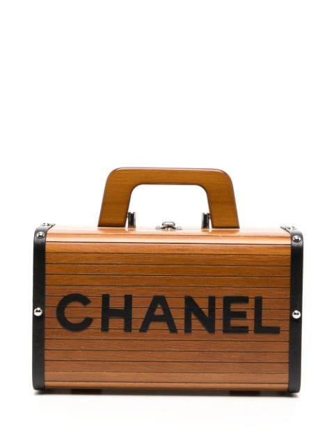 1995 CC wooden vanity handbag by CHANEL 