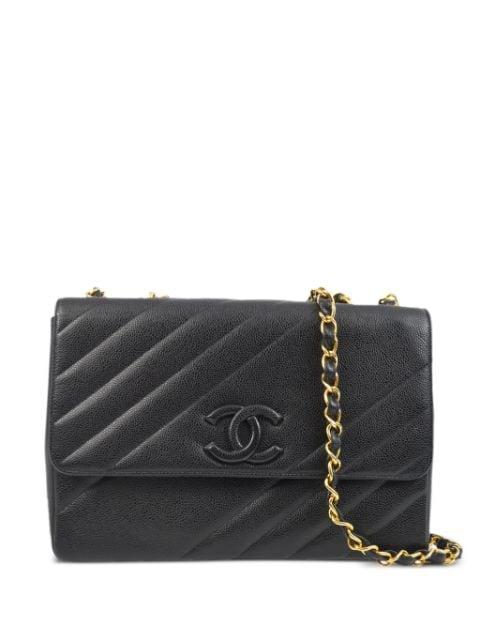 1995 Jumbo Straight Flap shoulder bag by CHANEL 