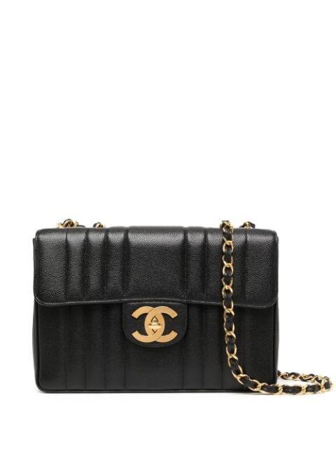 1995 Mademoiselle Classic Flap Jumbo shoulder bag by CHANEL 