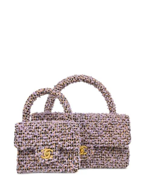 1995 Tweed Single Flap two-in-one handbag set by CHANEL 