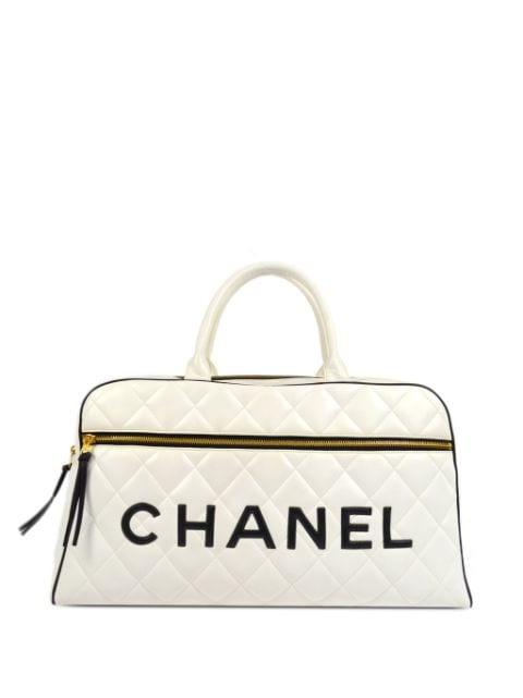 1995 logo-print bowling bag by CHANEL 